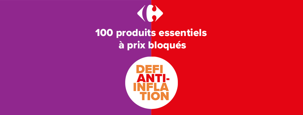 Carrefour bloque les prix de 100 produits pendant 100 jours