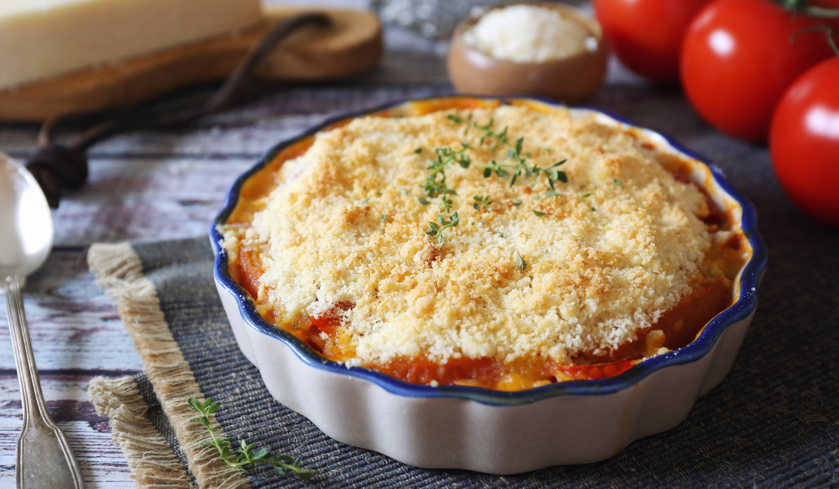 Crumble poulet - tomate