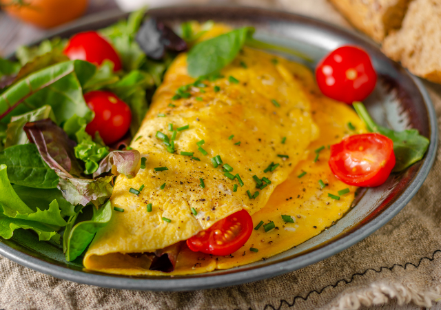 Omelette — 4 à 5 minutes