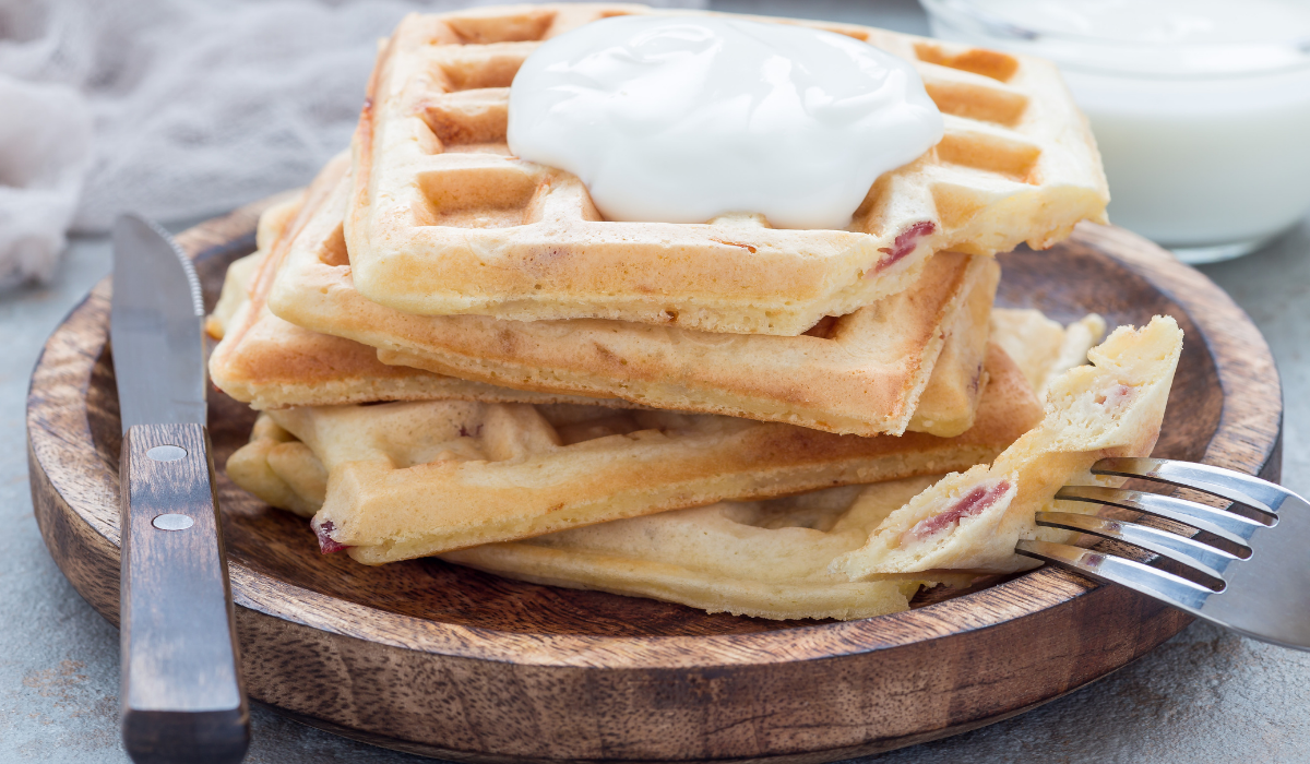 Gaufre jambon-fromage
