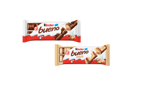 Kinder Bueno chocolat et Kinder Bueno White
