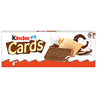 Biscuit Kinder Cards à la gaufrette chocolatée
