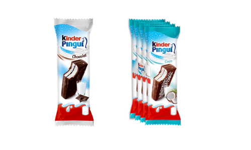 Les deux saveurs de Kinder Pingui chocolat et coco