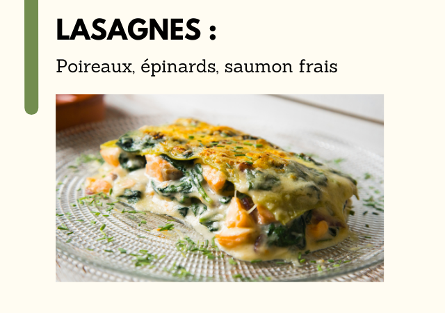 Lasagnes saumon-poireaux