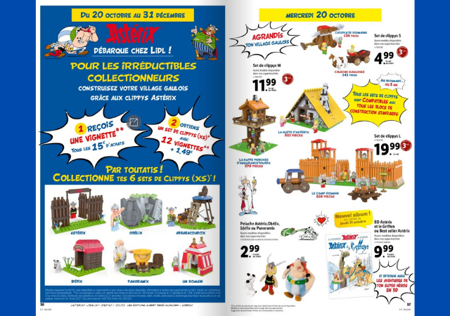 Collection Astérix chez Lidl