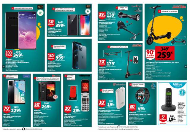 Smartphone & multimédia en soldes chez Auchan