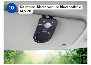 Kit mains-libres voiture Bluetooth à 14,99€ chez Lidl