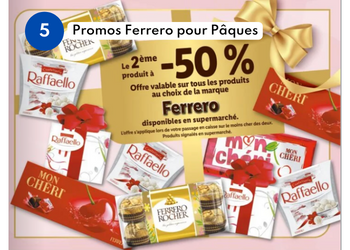 -50% sur les produits Ferrero chez Lidl