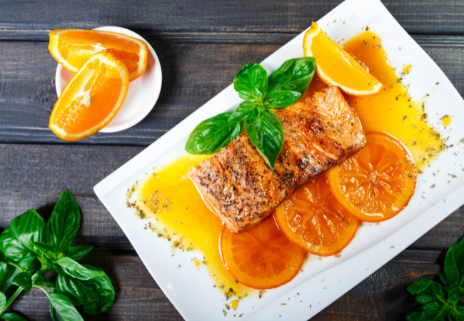 Recette de pavé de saumon à l'orange