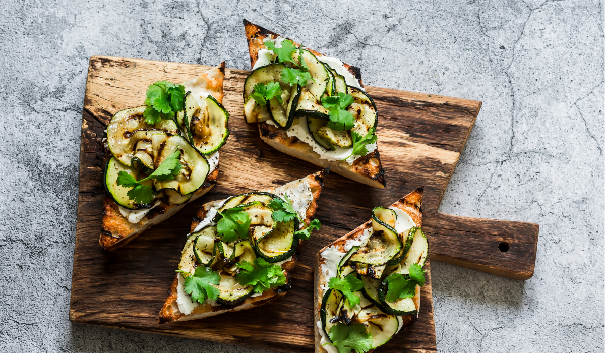 Tartines courgettes